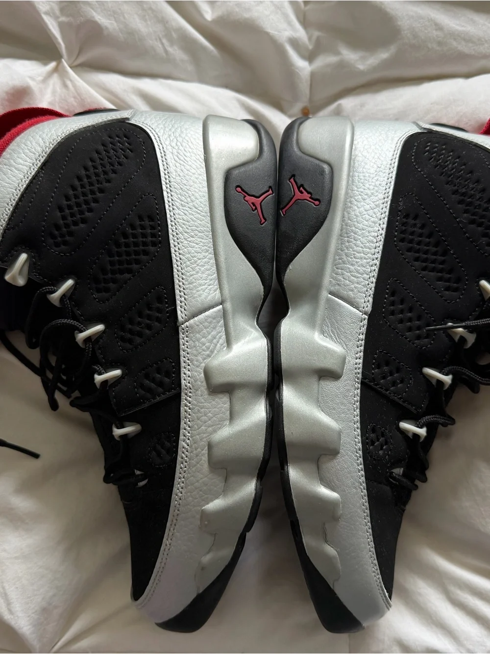 Air Jordan 9 Retro Johnny Kilroy Black Silver Red Men’s 8.5 OG Box